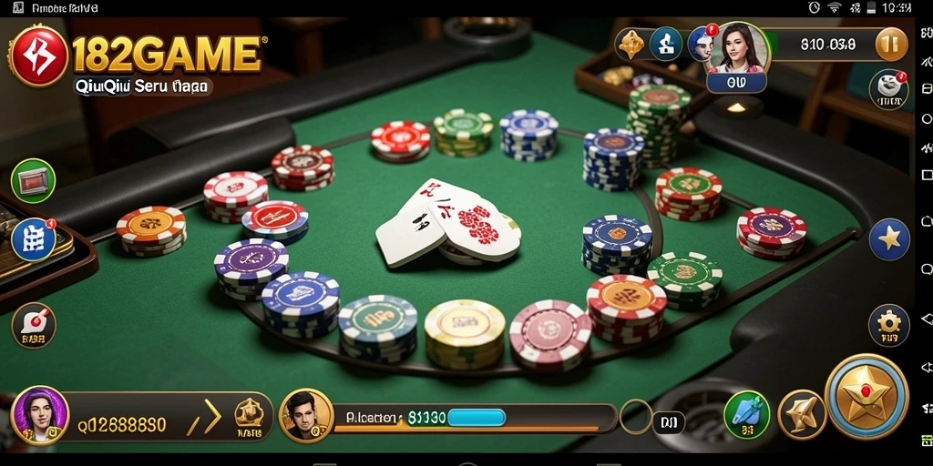 Tampilan gameplay QiuQiu yang seru dan interaktif.