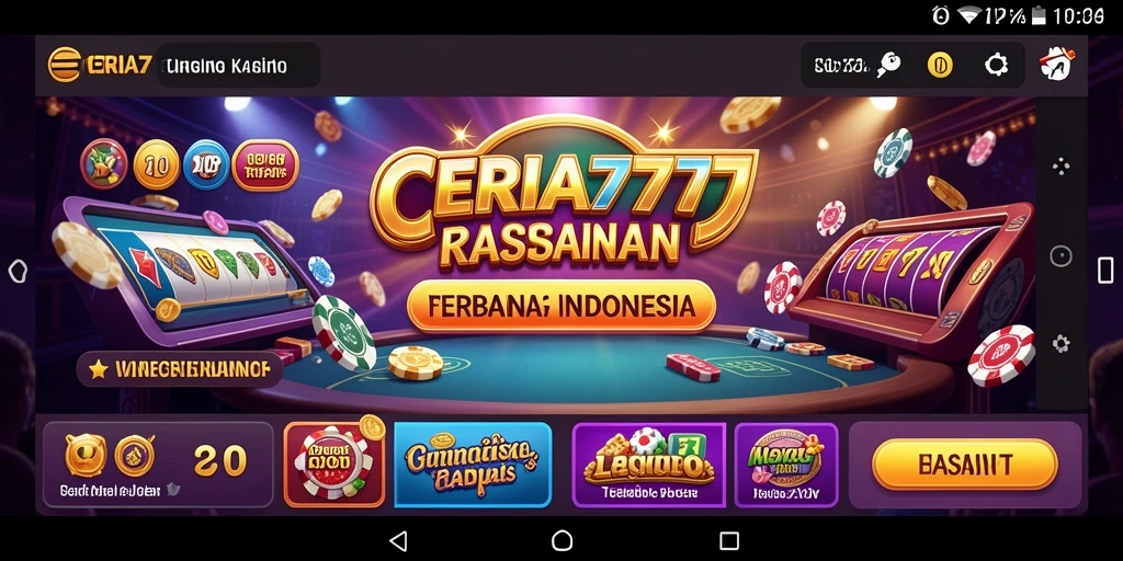 Tampilan menarik dari gameplay kasino CERIA777