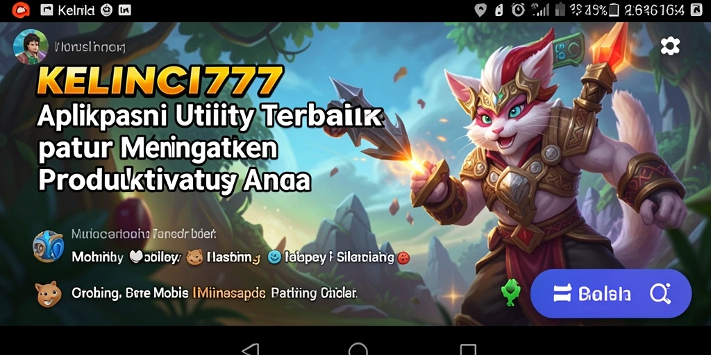 Screenshot KELINCI777 menampilkan tampilan antarmuka yang intuitif dan mudah digunakan.