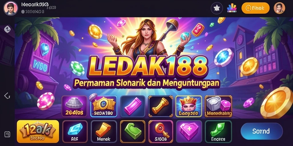 Tampilan gameplay Slot yang seru di LEDAK188.