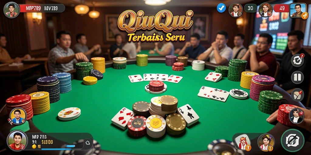Screenshot menunjukkan gameplay seru di QiuQiu MVP789.