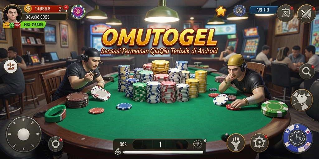 Tampilan gameplay seru dari OMUTOGEL yang menampilkan QiuQiu.