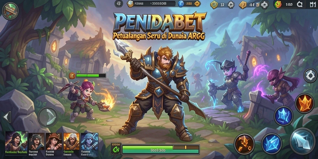Tampilan mendebarkan dari gameplay ARPG di PENIDABET.