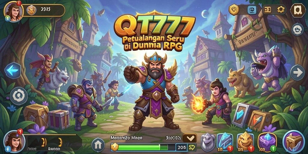 Screenshot QT777 menampilkan gameplay mendebarkan di dunia RPG yang menawan.