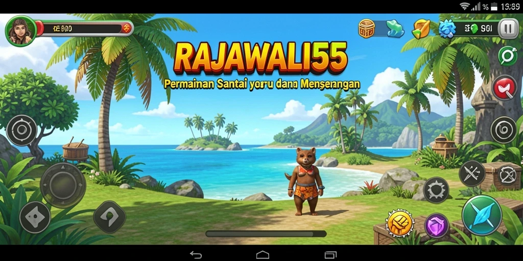 Tampilan menarik dari gameplay seru RAJAWALI55.