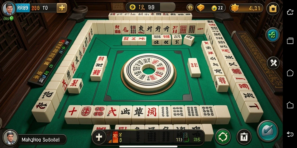 Screenshot gameplay RR89 yang menunjukkan keseruan bermain Mahjong.