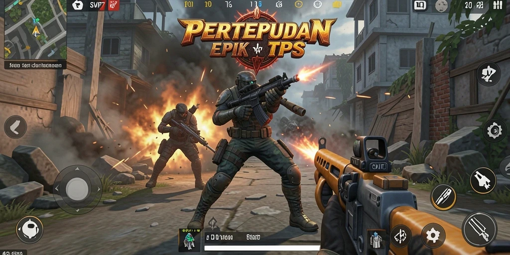 Screenshot menunjukkan aksi pertempuran mendebarkan dalam SVIP7.