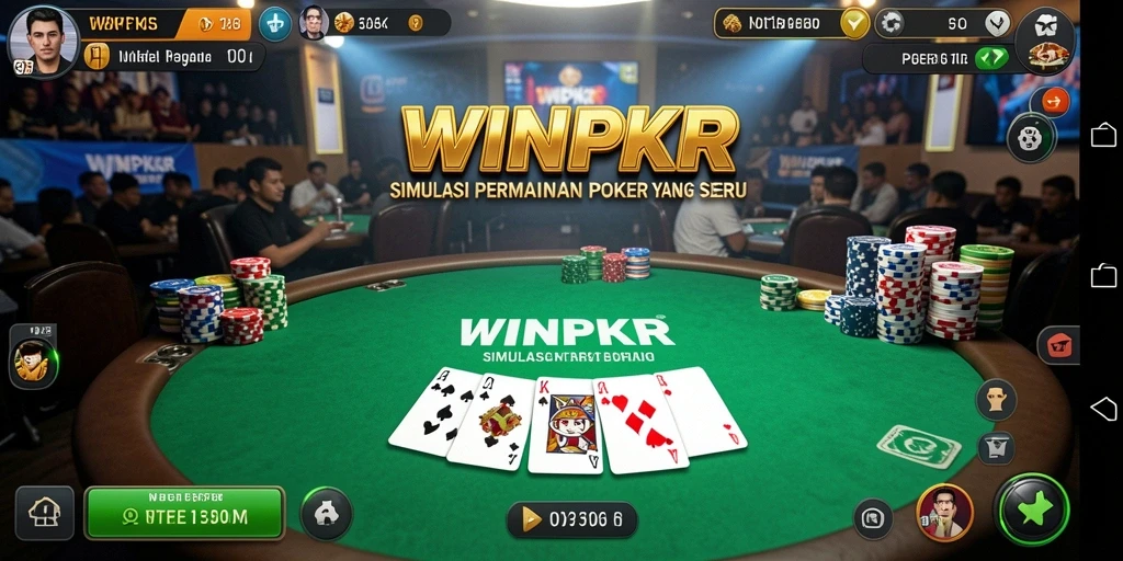 Screenshot gameplay WINPKR yang menarik dan seru.